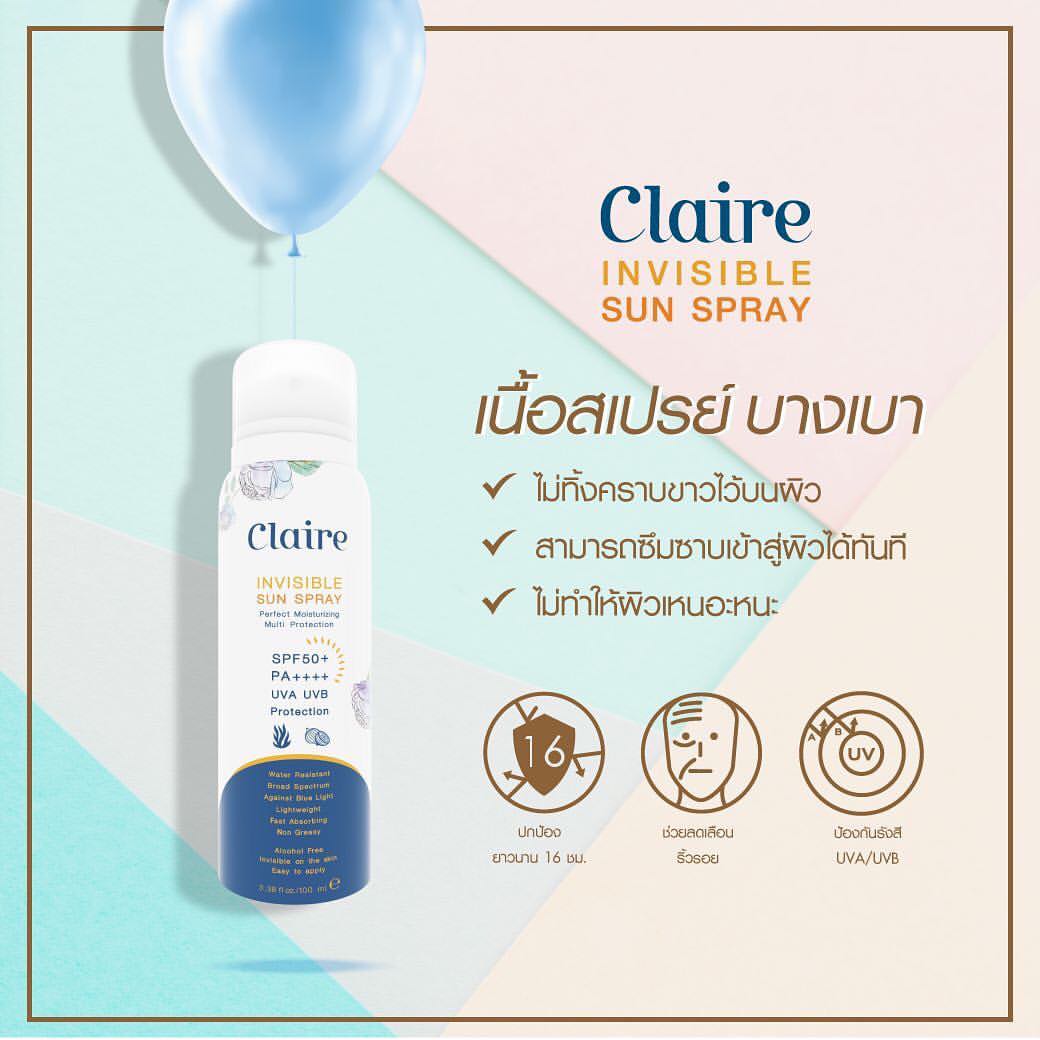 Claire Invisible Sun Spary 100ml