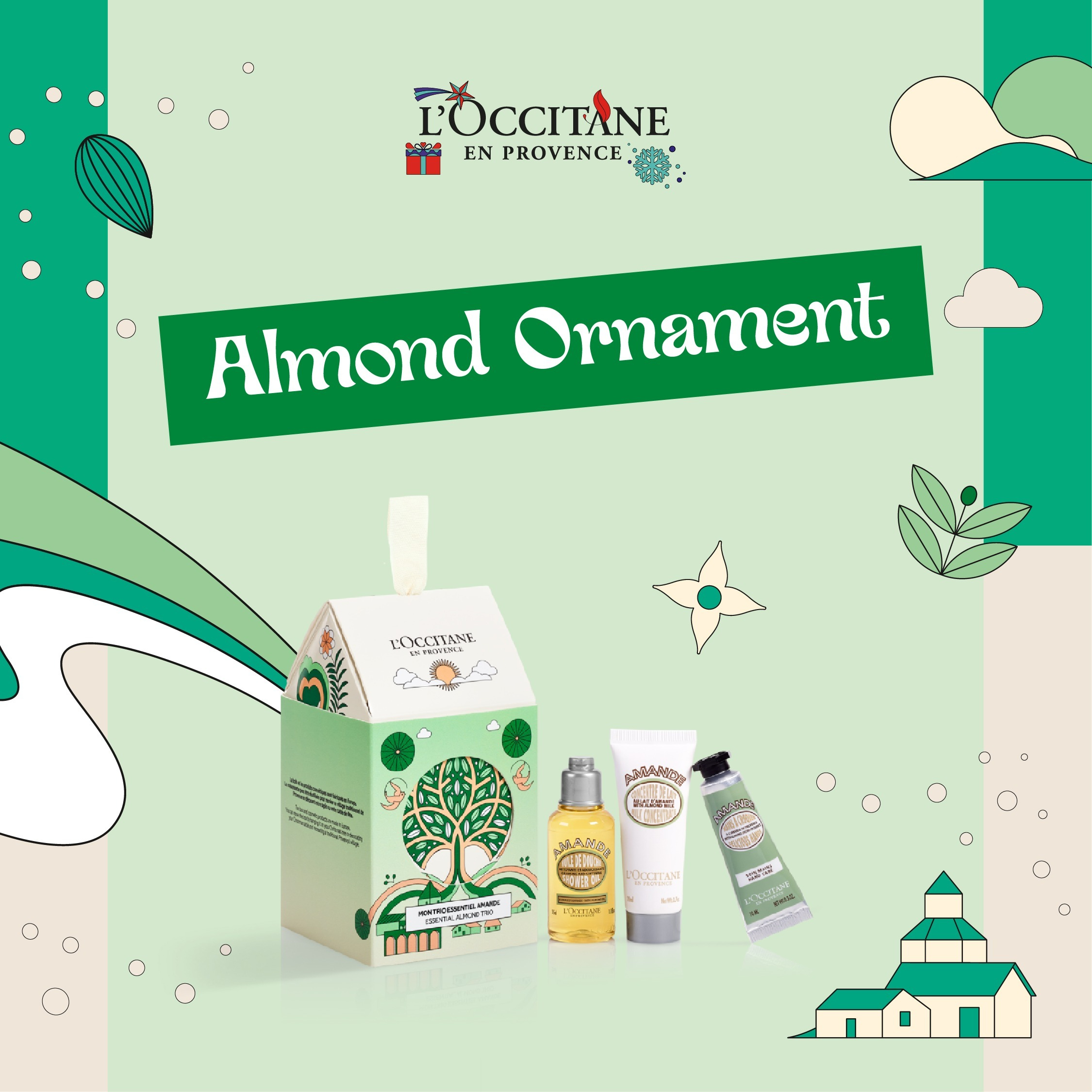 L'OCCITANE Holiday Almond Ornament ,เซ็ตของขวัญ L'occitane Holiday 2023 Almond Ornament,ของขวัญวันคริสต์มาส,เซ็ตของขวัญวันปีใหม่, L'OCCITANE เซ็ต,L'OCCITANE Holiday Almond Ornament ราคา, ซื้อ L'OCCITANE Holiday Almond Ornament