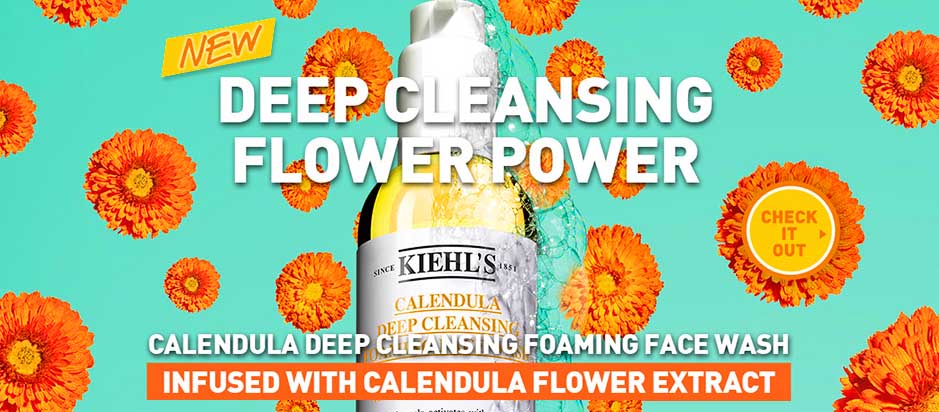 Kiehl's,Calendula Deep Cleansing Foaming Face Wash,โฟม