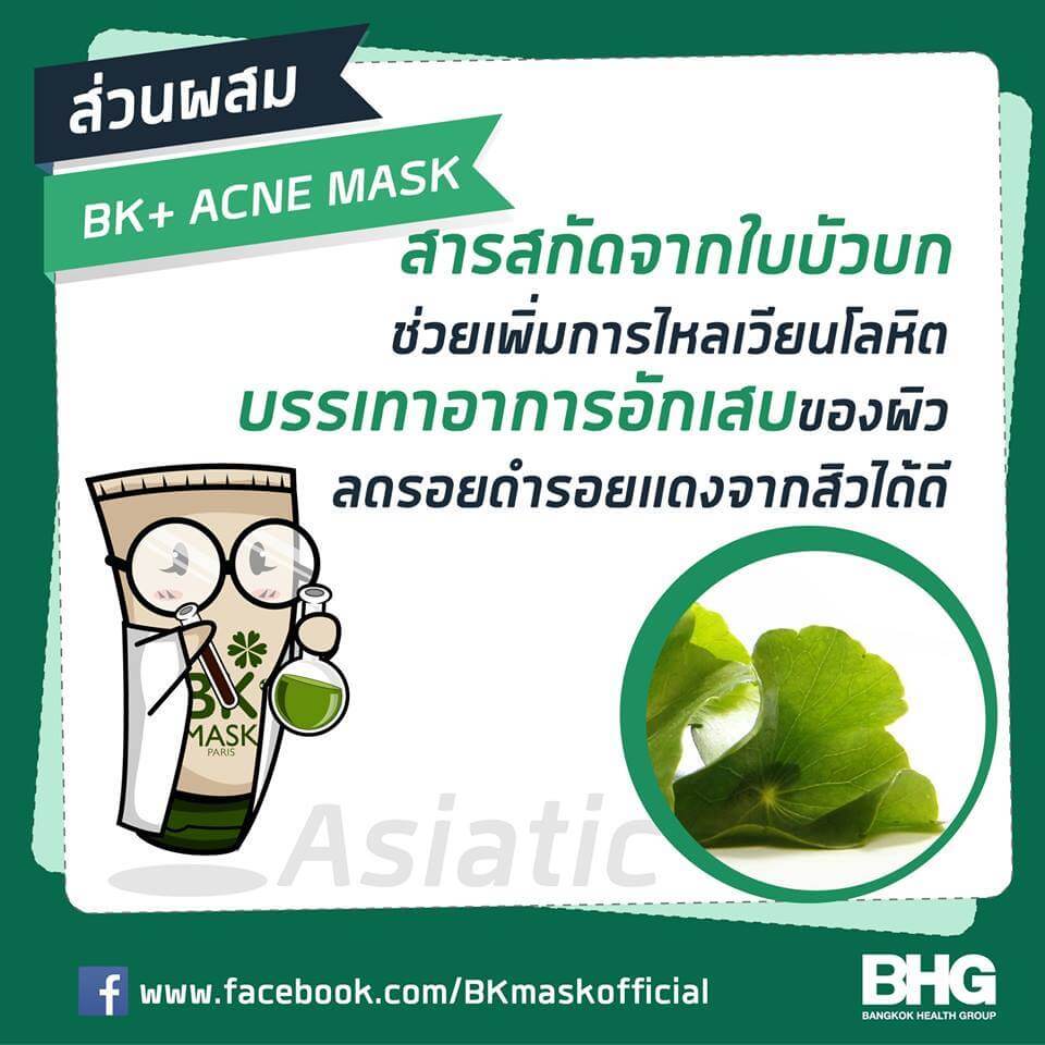 BK ,Acne Mask  มาสก์บำรุงผิวหน้า,ปัญหาสิว, บีเคมาร์ค