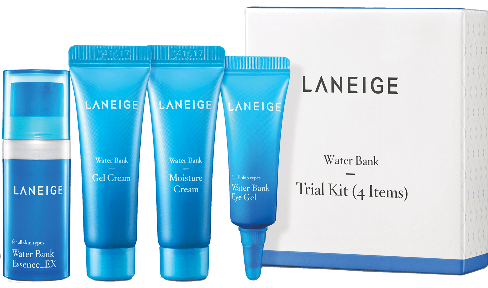 Laneige,Water Bank Trial Kit,ลาเนจ,Laneige Water Bank Trial Kit,เซทลาเนจ,Water Bank Essence,Water Bank Gel Cream,Water Bank Moisture Cream