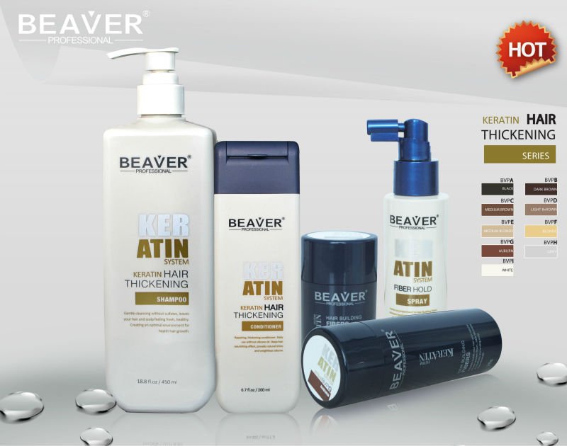 Beaver ,Hair Building Fiber, #Dark Brown,ปกปิดผมบาง