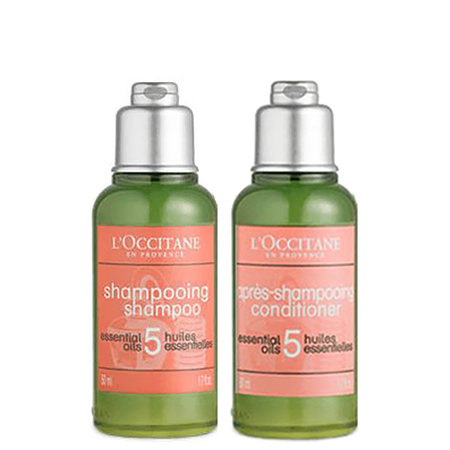 L'Occitane Set Essential Oils Shampoo + Essential Conditioner Oils 50mlx2