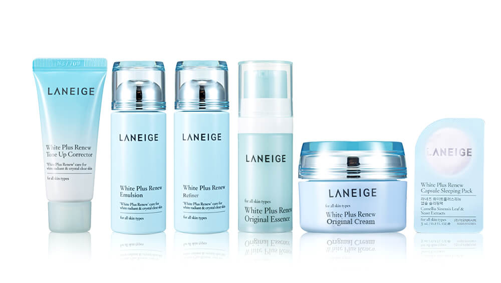 Laneige White Plus Renew Trial Set (6 items) เซ็ตฟื้นบำรุงผิวสวย 6 ขั้นตอน