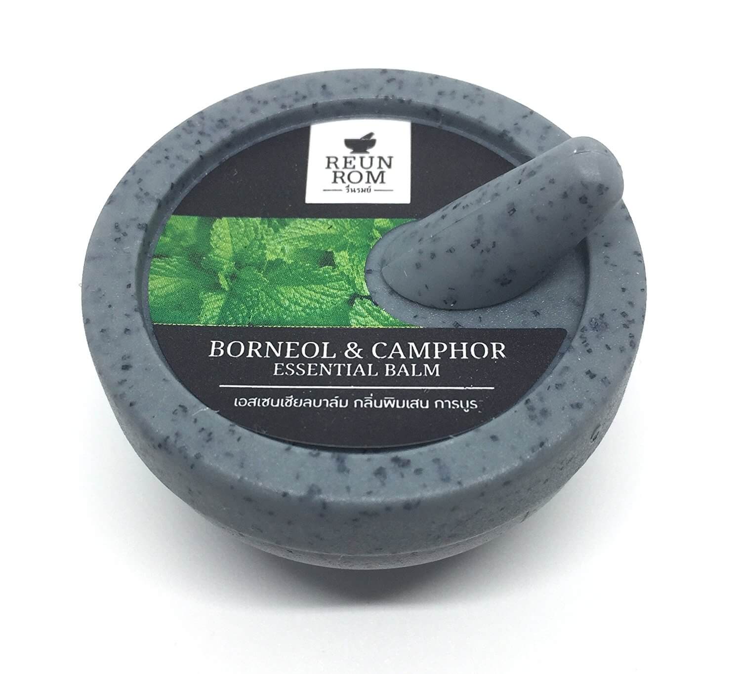ReunRom Borneol & Camphor Essential Balm 7 g น้ำมันหอมระเหยเนื้อบาล์มกลิ่นพิมเสน การบูร