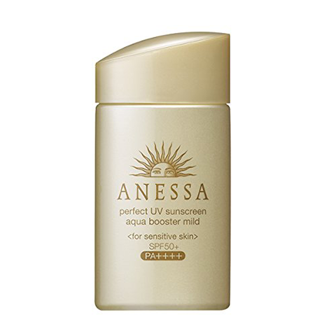 Anessa, Perfect UV Sunscreen Aqua Booster Mild SPF50+/PA++++, ครีมกันแดด, Shiseido, ครีมกันแดดขวดทอง, ครีมกันแดดเด็ก, ครีมกันแดดกันน้ำ
