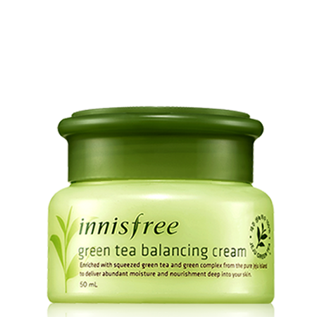 Innisfree ,Green tea balancing cream, ครีมบำรุงผิว, ครีมชาเขียว, ครีมอินนิสฟรี