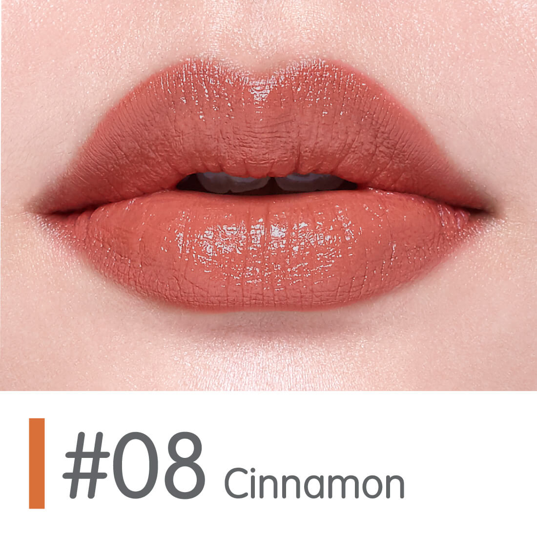 Cute Press,Goodbye Dry Lips Moisturizing Lip Cream,08 Cinnamon,ลิปสติกเนื้อครีม