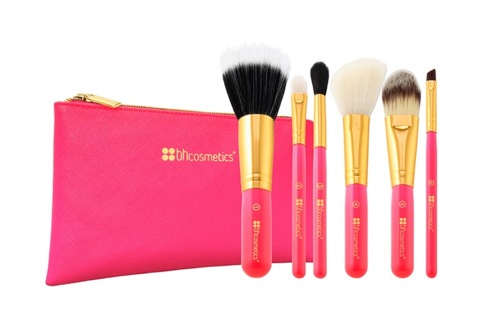 แปรงแต่งหน้า BH Cosmetics,Neon Pink ,6 Piece Brush Set with Cosmetic Bag, bh cosmetics แปรง, bh cosmetics รีวิว, bh cosmetics ดีไหม, bh cosmetics ซื้อที่ไหน, bh cosmetics พร้อมส่ง, แปรงแต่งหน้า บีเอช,BH Cosmetics,Bright White,6 Piece Brush Set with Cosmetic Bag,เซ็ตแปรง,แปรงแต่งหน้า,Brush