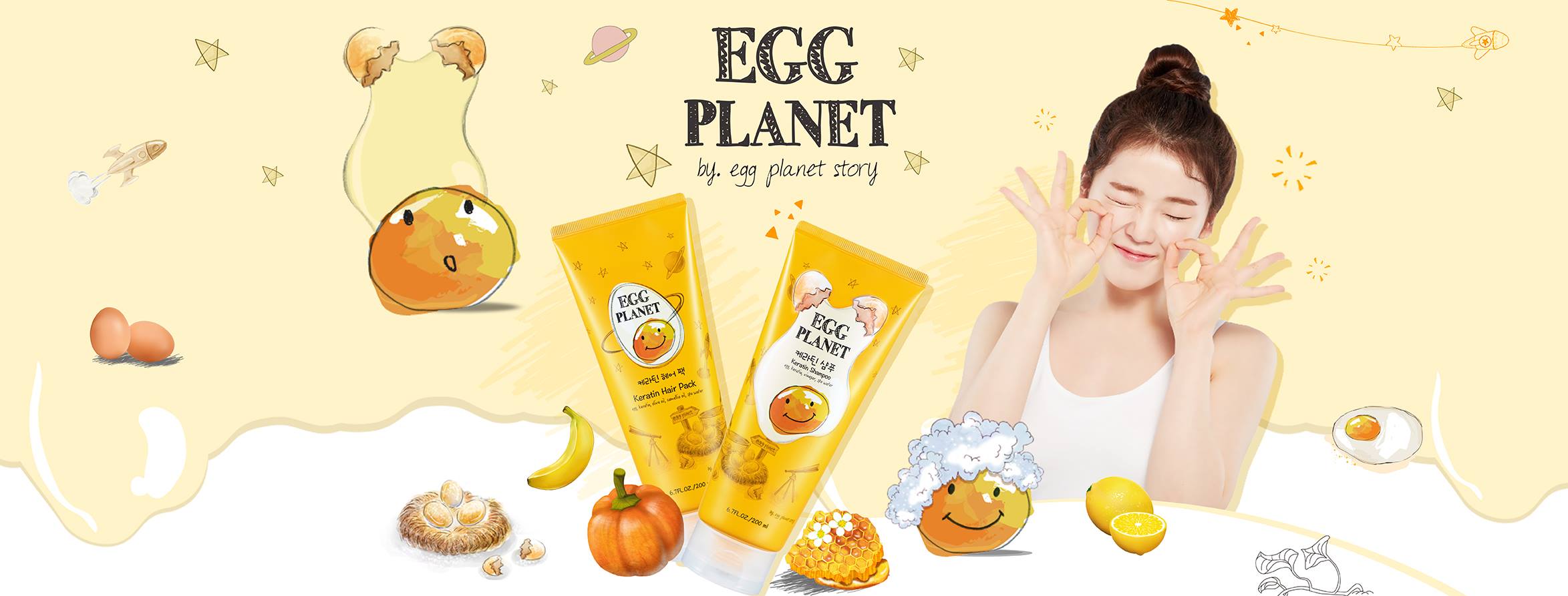 DAENG GI MEO RI Egg Planet Keratin Shampoo 200ml ,แชมพูไข่จากเกาหลี,DAENG GI MEO RI,Egg Planet Keratin Shampoo,Shampoo,แชมพู,แชมพูไข่