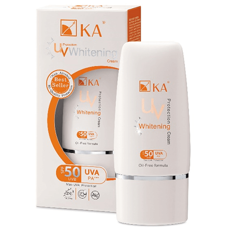 เคเอ,KA UV Protection Whitening Cream SPF 50 PA+++ (White) 50 g,KA,KA UV Protection Whitening Cream,KA ครีมกันแดด,ครีมกันแดด,ครีมกันแดดสำหรับผิวหน้า,ครีมกันแดดเคเอ