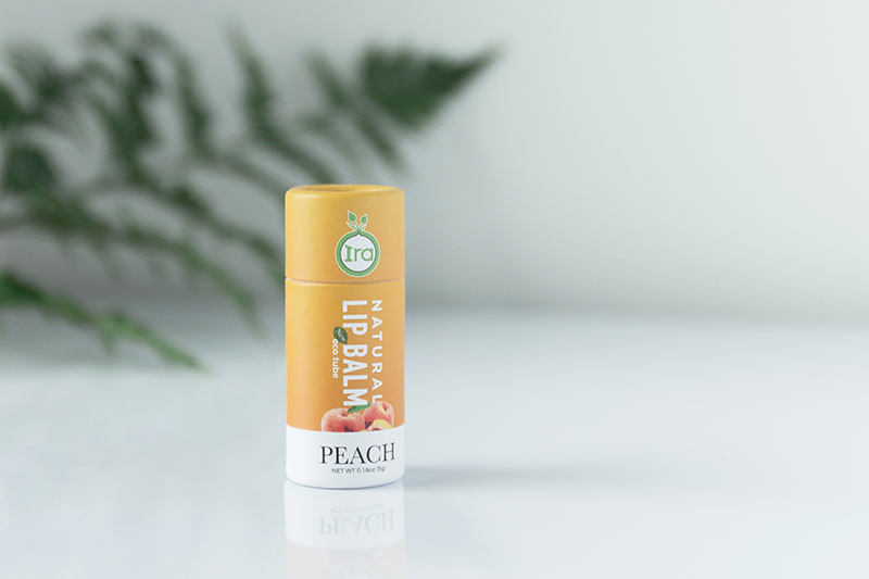 Ira, Eco Tube Natural Lip Balm Peach, ลิปบาล์มกลิ่นพีช,ไอรา, ลิปบาล์มไอรา, ลิปIra