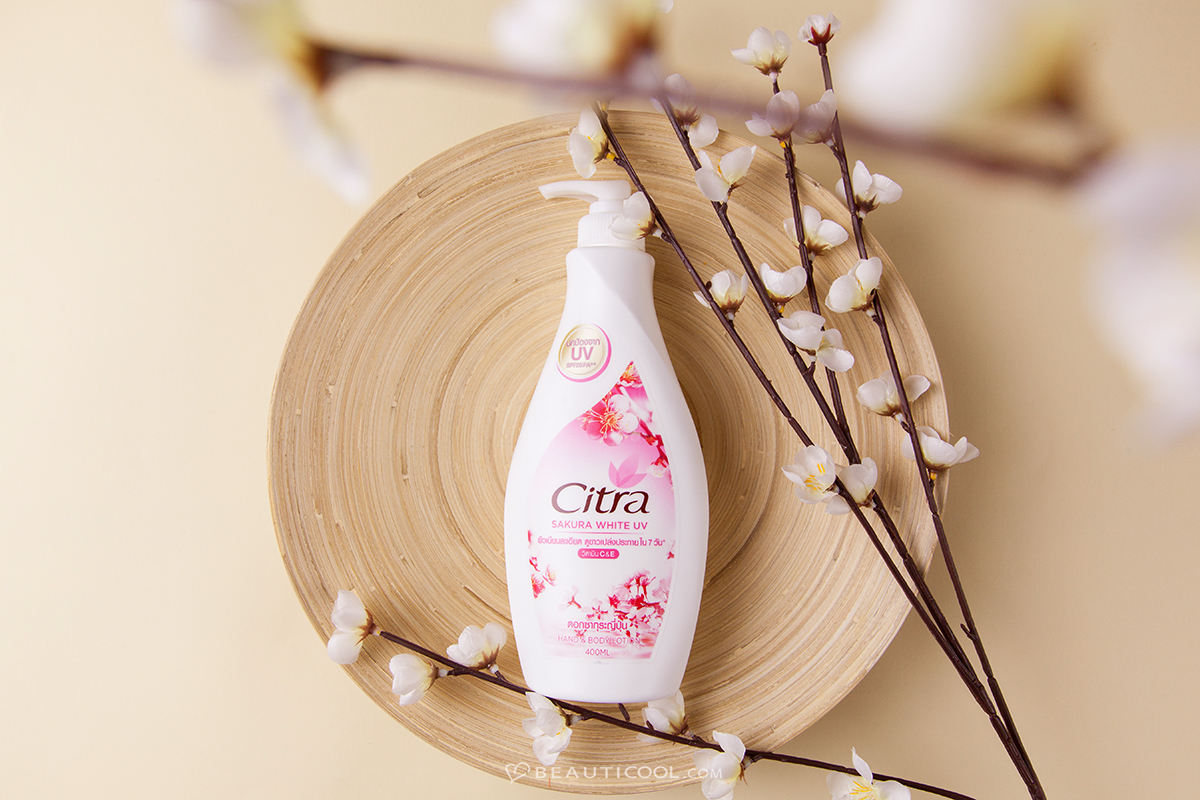 ซิตร้า, Citra, ครีม Citra, ซื้อครีม Citra, ครีมผิวขาว, Citra Pearly White UV Lotion Pink 400 ml., Citra สีชมพู, Citra ไข่มุกเกาหลี, Citra Sakura White
