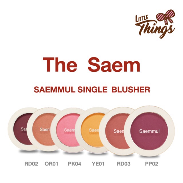 The Saem, Saem Samuel Single Blusher,RD02,The Saem Samuel Single Blusher#RD02,บลัชออนThe Saem,The Saem Samuel Single Blusherรีวิว