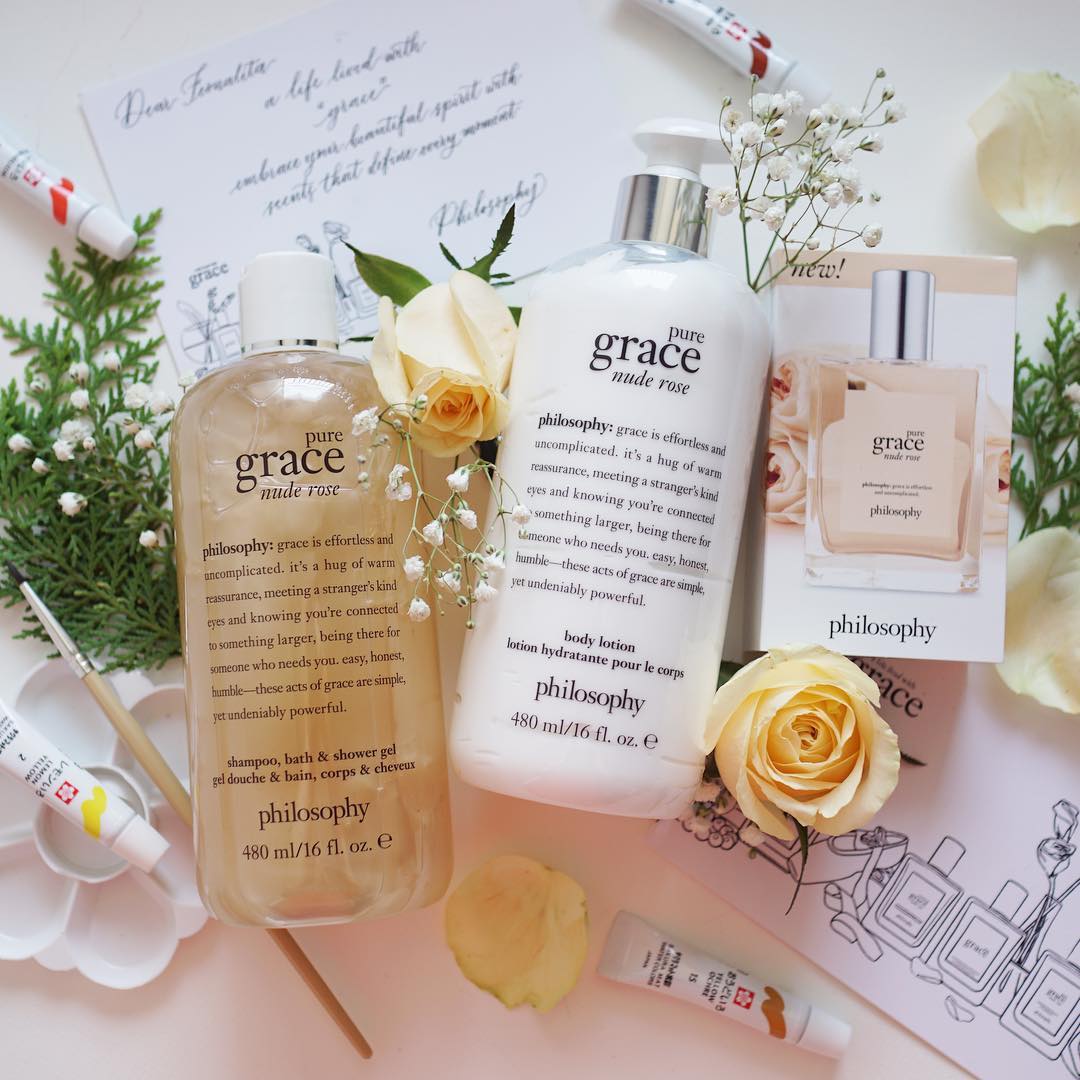 Philosophy Pure Grace Nude Rose Shampoo,Bath & Shower Gel 480ml