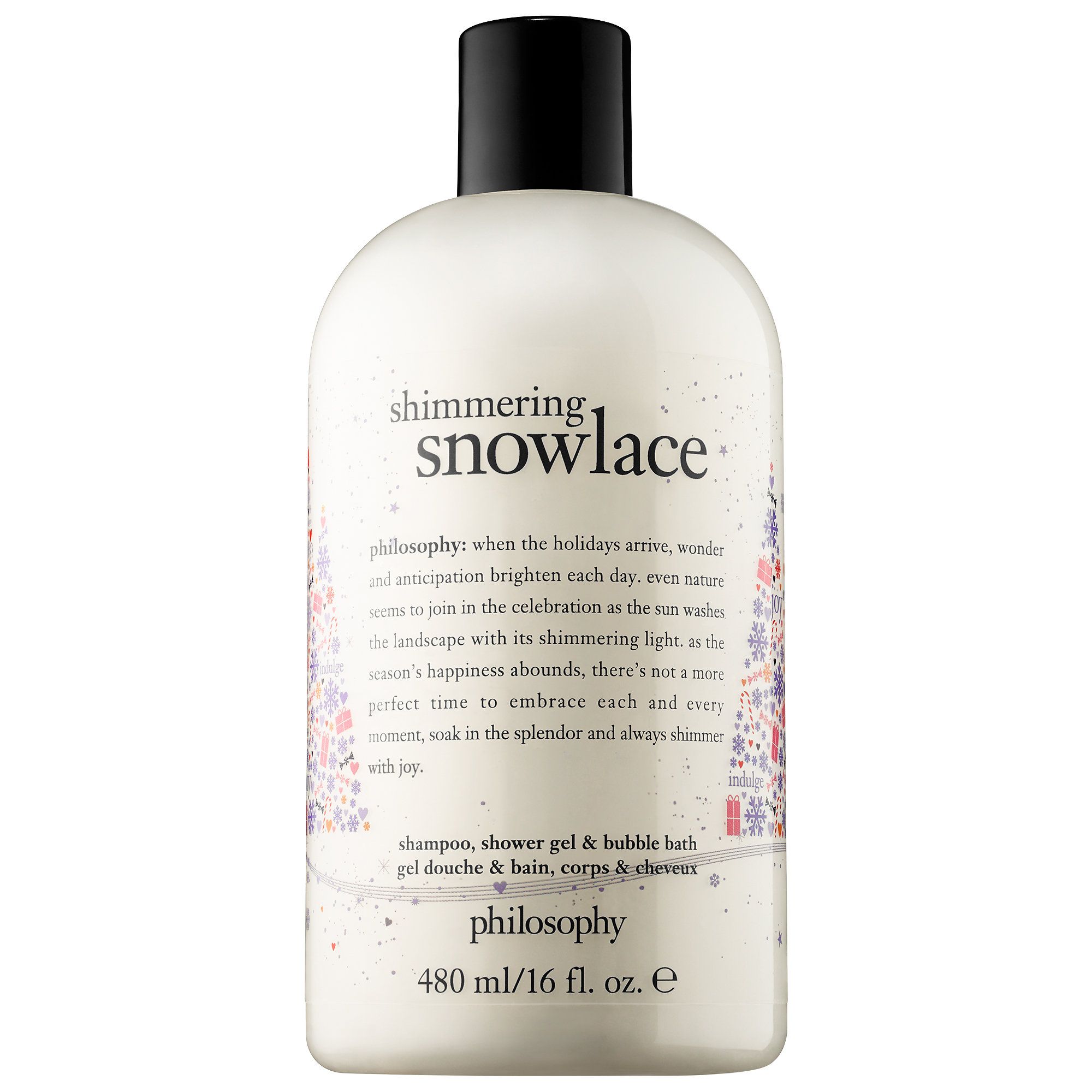 Philosophy Shimmering Snowlace Shampoo Shower Gel & Bubble Bath 480ml