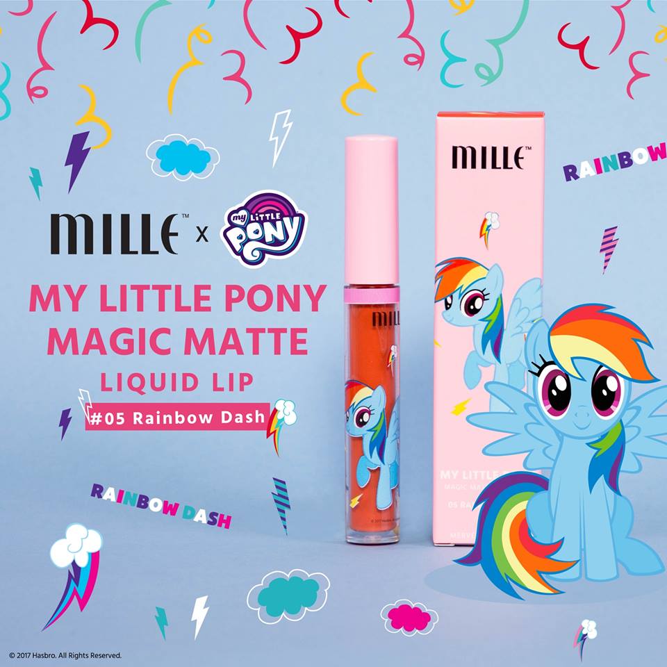 Mille,Mille My Little Pony Magic Matte Liquid Lip,Mille My Little Pony,ลิปสติกโพนี่,มิลเล่,Mille My Little Pony Magic Matte Liquid Lip ราคา,Mille My Little Pony Magic Matte Liquid Lipซื้อได้ที่,Mille My Little Pony Magic Matte Liquid Lipiud รีวิว