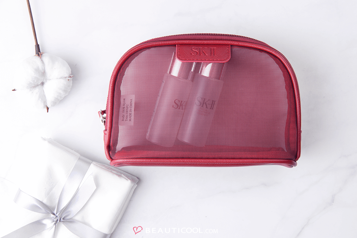 SK-II red nylon clutch , sk ii ราคา รีวิว, sk ii ราคา สนามบิน, sk ii ราคา สิงคโ ดลอง, sk ii ขนาดทดลอง pantip,