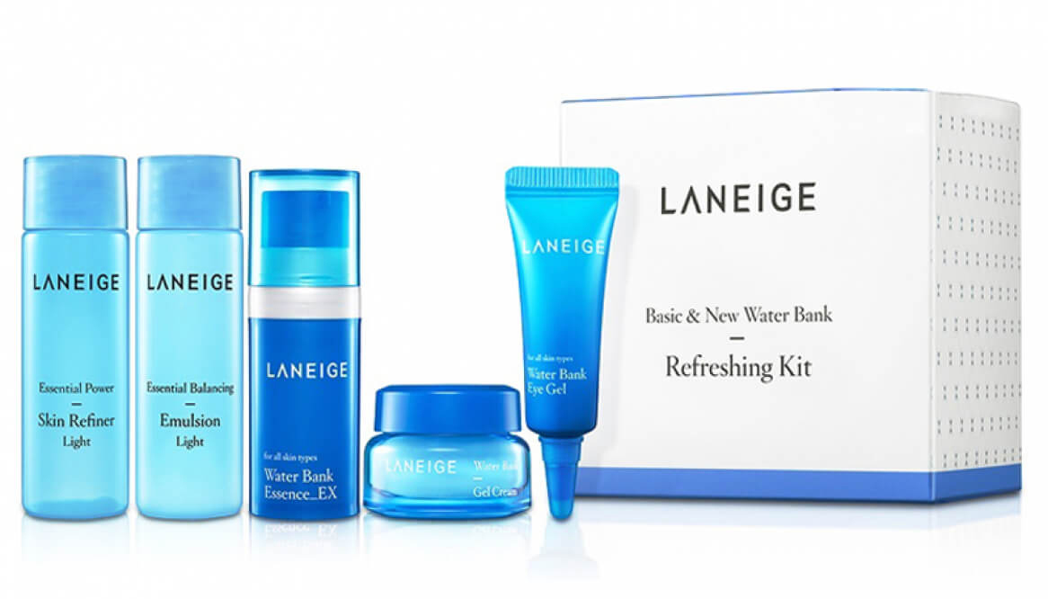 Laneige,Laneige เซ็ต,Laneige เซ็ตขนาดทดลอง,Laneige เซ็ต ราคา,Laneige Basic & New Water Bank Refreshing Kit 5 Items