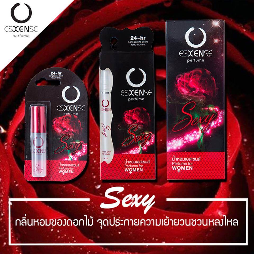 Esxense  Perfume Sexy  มีให้เลือกทั้งหมด 3 ไซส์    6 ml.  /  9 ml/  35 ml. 