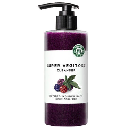 Wonder Bath Super Vegitoks Cleanser 300 ml. (Purple) บับเบิ้ลคลีนเซอร์สุดฮิต !! สูตรใหม่!!  สีม่วง - สารสกัดจากผักผลไม้สีม่วง เน้นฟื้นบำรุงผิวที่ถูกทำร้ายจากมลภาวะหรือแสงแดด ช่วยบำรุงผิวที่หย่อนคล้อย หยาบกร้าน คล้ำเสีย โทรมดูไม่สดใส ไม่เปล่งปลั่ง ให้กลับมาชุ่มชื่น นุ่มเด้ง อิ่มฟู เนียนละเอียด สุขภาพดี ผิวจะดูฉ่ำโกลว ยกกระชับ ช่วยลดเลือนริ้วรอย ผิวดูอ่อนเยาว์