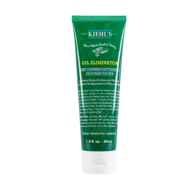Kiehl's ,คีลส์,Kiehl's Oil Eliminator Deep Cleansing Exfoliating Face Wash For Men 30ml, Men Oil Eliminate Deep Clean Exfoliate Face Wash,เคลนเซอร์ทำความสะอาดผิวหน้าสำหรับผู้ชาย,kiehl's ราคา ,kiehl's รีวิว ,kiehl's ของแท้ ,kiehl's ขนาดทดลอง ราคา ,kiehl's ครีม ,kiehl's ครีมบํารุง