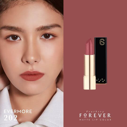 Sixtory,Feathery Forever Matte Lip Color,Sixtory Feathery Forever Matte Lip Color #No.202 Evermore,Sixtory Feathery Forever Matte Lip Color ราคา,Sixtory Feathery Forever Matte Lip Color รีวิว,Sixtory Feathery Forever Matte Lip Color ซื้อได้ที่