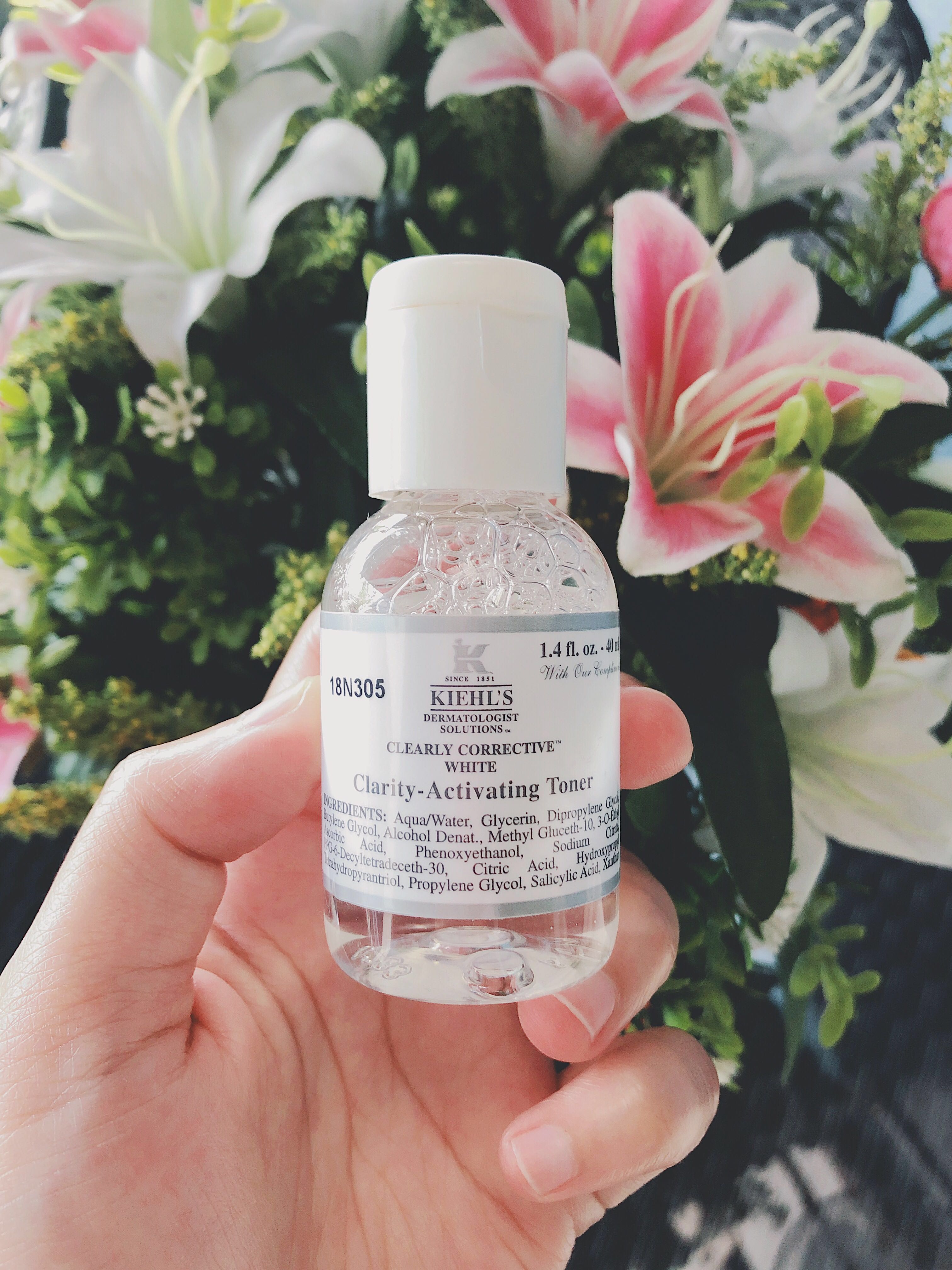 Kiehl's Clearly Corrective Activating Toner 40 ml โทนเนอร์Kiehl's,kiehl's clearly corrective clarity activating toner review, kiehl's clearly corrective white clarity activating toner รีวิว