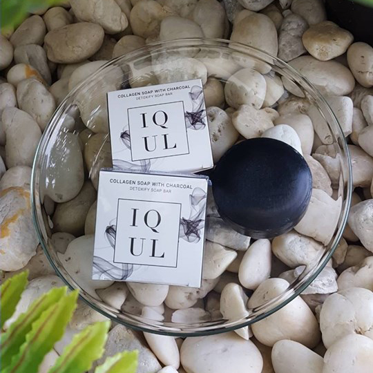 IQUL, IQUL Collagen Soap with Charcoal, IQUL Collagen Soap with Charcoal รีวิว, IQUL Collagen Soap with Charcoal ราคา, IQUL Collagen Soap with Charcoal 100 g., IQUL Collagen Soap with Charcoal 100 g. สบู่ล้างหน้า