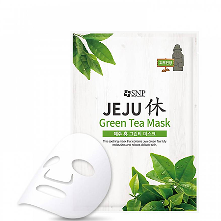 SNP Jeju Rest Green Tea Mask 25ml