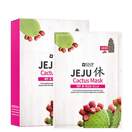  SNP Jeju Rest Cactus Mask 10ชิ้น/กล่อง