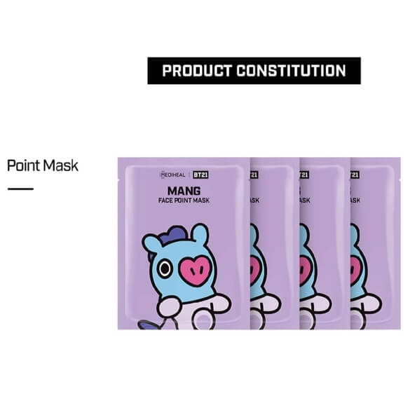 Mediheal , Mang Face Point Mask,BTS MEDIHEAL BT21 Mang FACE POINT MASK (Mang),Mang Face Point Maskราคา,Mang Face Point Maskรีวิว,Mang Face Point Maskซื้อได้ที่