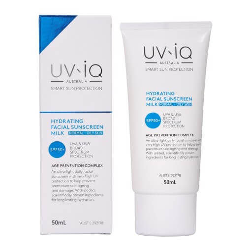 UV-iQ Hydrating Facial Sunscreen Milk SPF50+ for Normal/Oily Skin,UV-iQ จากออสเตรเลีย,UV-iQ  ได้การรองรับจากสภามะเร็งเรื่องการป้องกันแสงแดดอย่างมีประสทธิภาพ,กันแดด UV-iQ,กันแดด UV-iQ ดีมั้ย,กันแดด UV-iQ ซื้อที่ไหน,