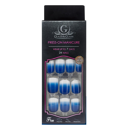 Glaze&Glam Press On Manicure #PM0011 - 24 ชิ้น/กล่อง