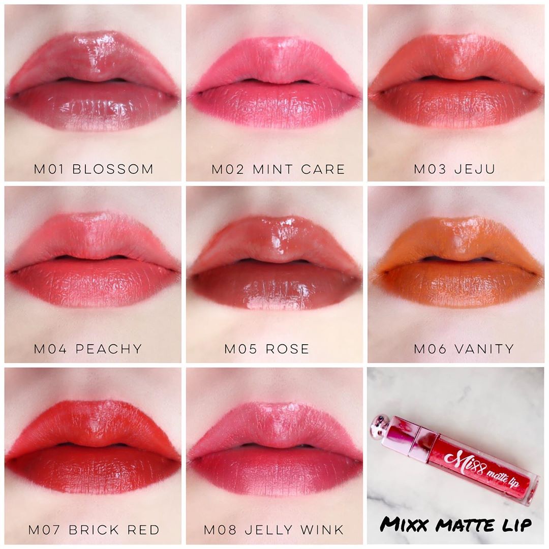Mixx,Mixx Matte Lip,Mixx Matte Lip #M01 Blossom,ลิปเนื้อแมท,Mixx Matte Lipราคา,Mixx Matte Lipรีวิว