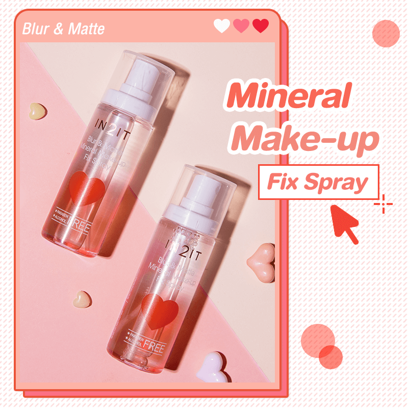 IN2IT Blur&Matte Mineral Make-up Fix Spray สเปรย์น้ำแร่ , IN2IT Blur&Matte Mineral Make-up Fix Spray รีวิว  , IN2IT Blur&Matte Mineral Make-up Fix Spray ราคา , สเปรย์น้ำแร่ IN2IT