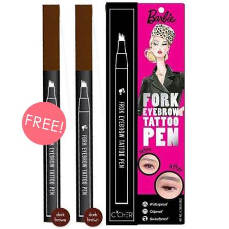 ซื้อ 1 ชิ้น ฟรี 1 ชิ้น!! Fork Eyebrow Tattoo #Dark Brown 1.7 ml. ปากกาเขียนคิ้ว หัวแปรง 4 แฉก เขียนง่าย กันน้ำ กันเหงื่อ ให้คิ้วสวย ดูมีมิติเป็นธรรมชาติ