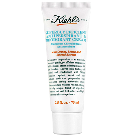 Kiehl's Superbly Efficient Anti-Perspirant & Deodorant Cream 75ml ผลิตภัณฑ์ระงับกลิ่นกายสูตรอ่อนโยน เพื่อการดูแลใต้วงแขนโดยเฉพาะ ช่วยปรับสภาพผิวให้เรียบเนียน