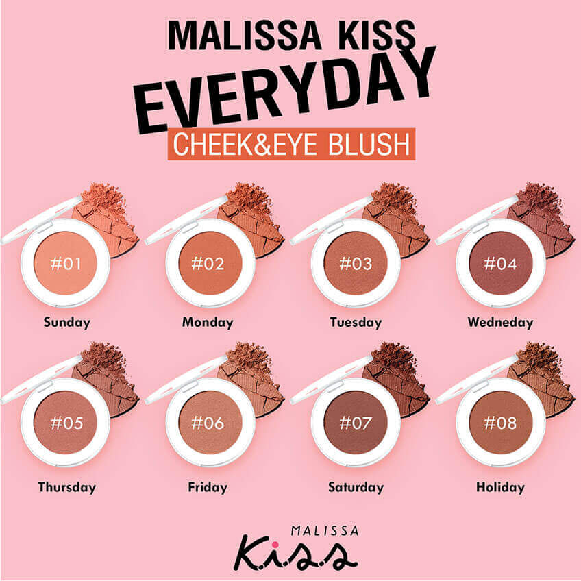 Malissa Kiss,EveryDay Cheek&eye Blush,Malissa Kiss EveryDay Cheek&eye Blush#1 Sunday,มาริสา คิส,Malissa Kiss EveryDay Cheek&eye Blushราคา,Malissa Kiss EveryDay Cheek&eye Blushรีวิว