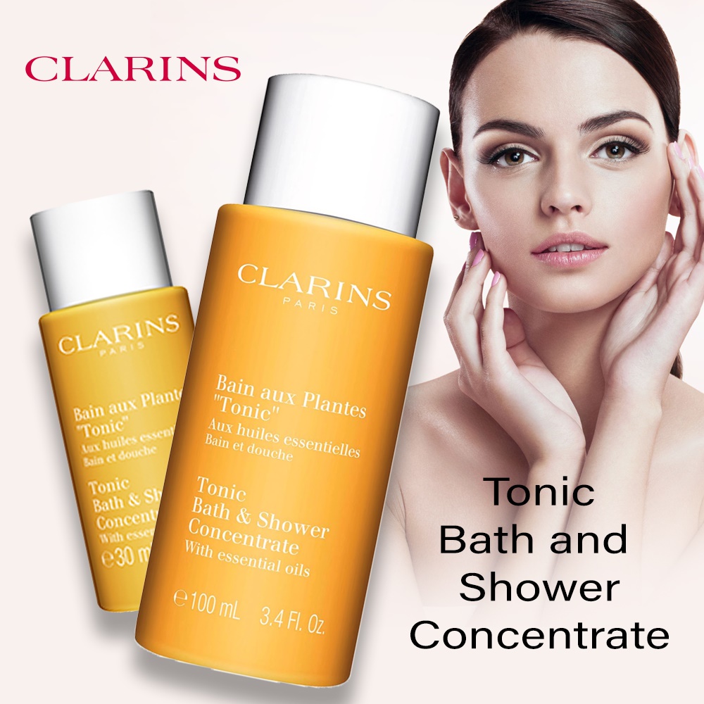 Clarins,Clarins Tonic Bath & Shower Concentrate,Tonic Bath & Shower Concentrate 30ml,Tonic Bath & Shower Concentrate 30ml ราคา,Tonic Bath & Shower Concentrate 30ml รีวิว,