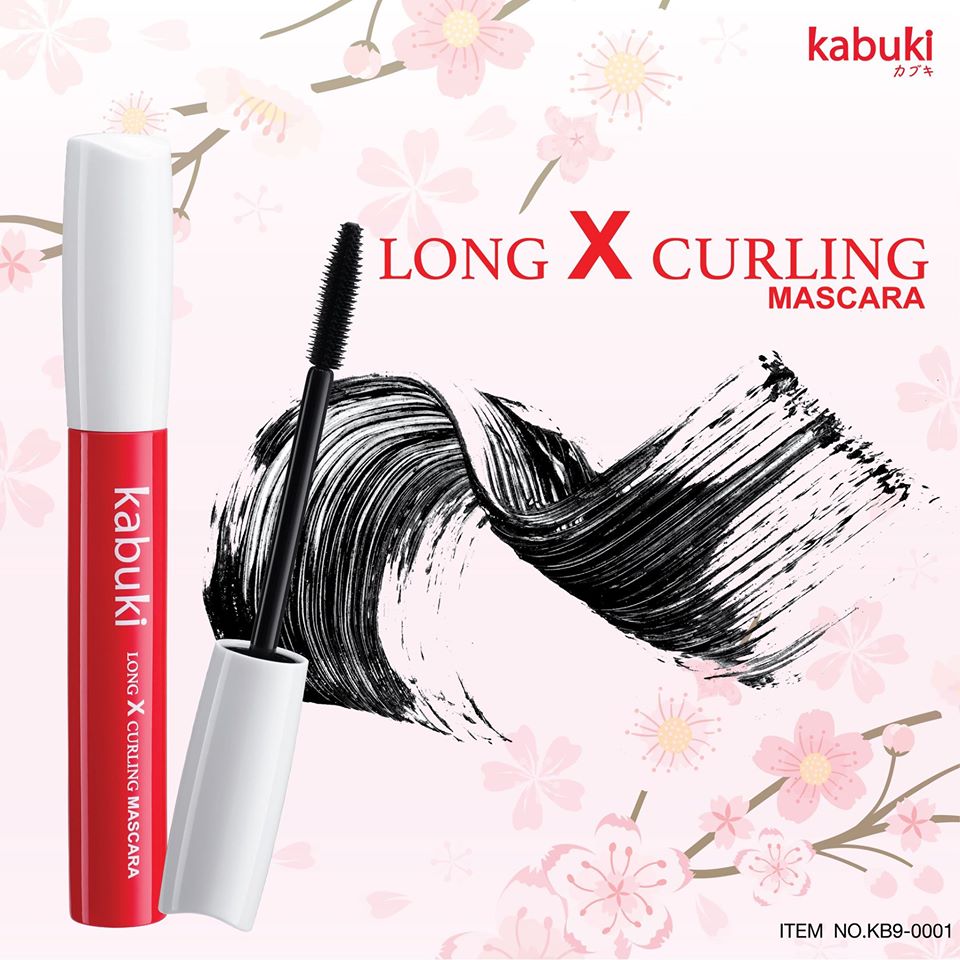 Kabuki Long X Curling Mascara 8 ml. KB9-0001 มาสคาร่าด้ามแดงฉบับสาวญี่ปุ่น ปัดแล้วเด้ง ขนตางอนยาวมีวอลลุ่ม กันน้ำ ไม่แพนด้าระหว่างวัน