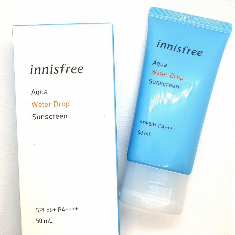 Innisfree, Innisfree Aqua Water Drop Sunscreen SPF50+ PA++++, Innisfree Aqua Water Drop Sunscreen SPF50+ PA++++ รีวิว, Innisfree Aqua Water Drop Sunscreen SPF50+ PA++++ ราคา, Innisfree Aqua Water Drop Sunscreen SPF50+ PA++++ 50 ml., Innisfree กันแดด