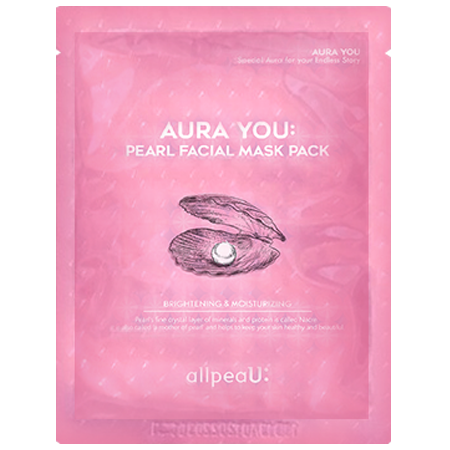 AllpeaU Aura You Pearl Facial Mask Pack 25ml มาส์กช่วยปลอบประโลมและฟื้นบำรุงผิวหมองคล้ำ คืนความชุ่มชื้นกระจ่างใสทำให้ผิวหน้ากลับมาดูสดใสอีกครั้ง