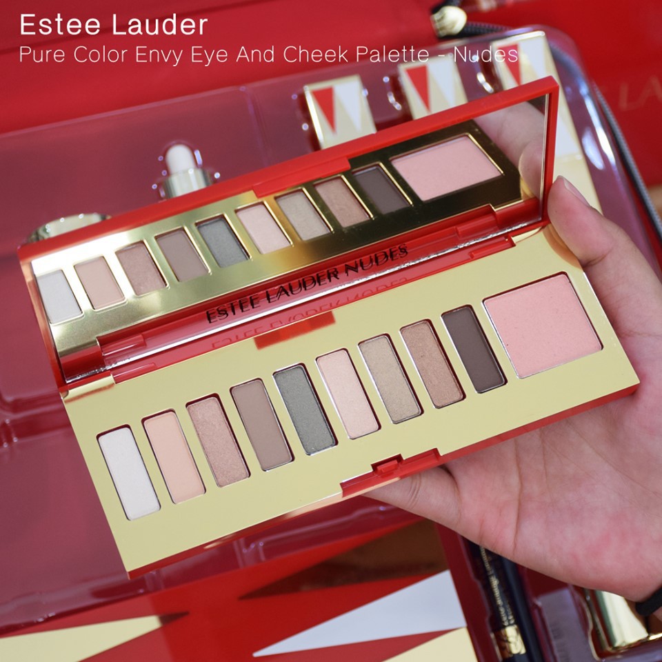 Estee Lauder Pure Color Envy Eye & Cheek palette #Nudes พาเลทอายแชโดว์และบลัชออนสุดหรู เนรมิตรให้ดวงตาและพวงแก้ม ดูสวยโดดเด่นอย่างมั่นใจในทุกวัน