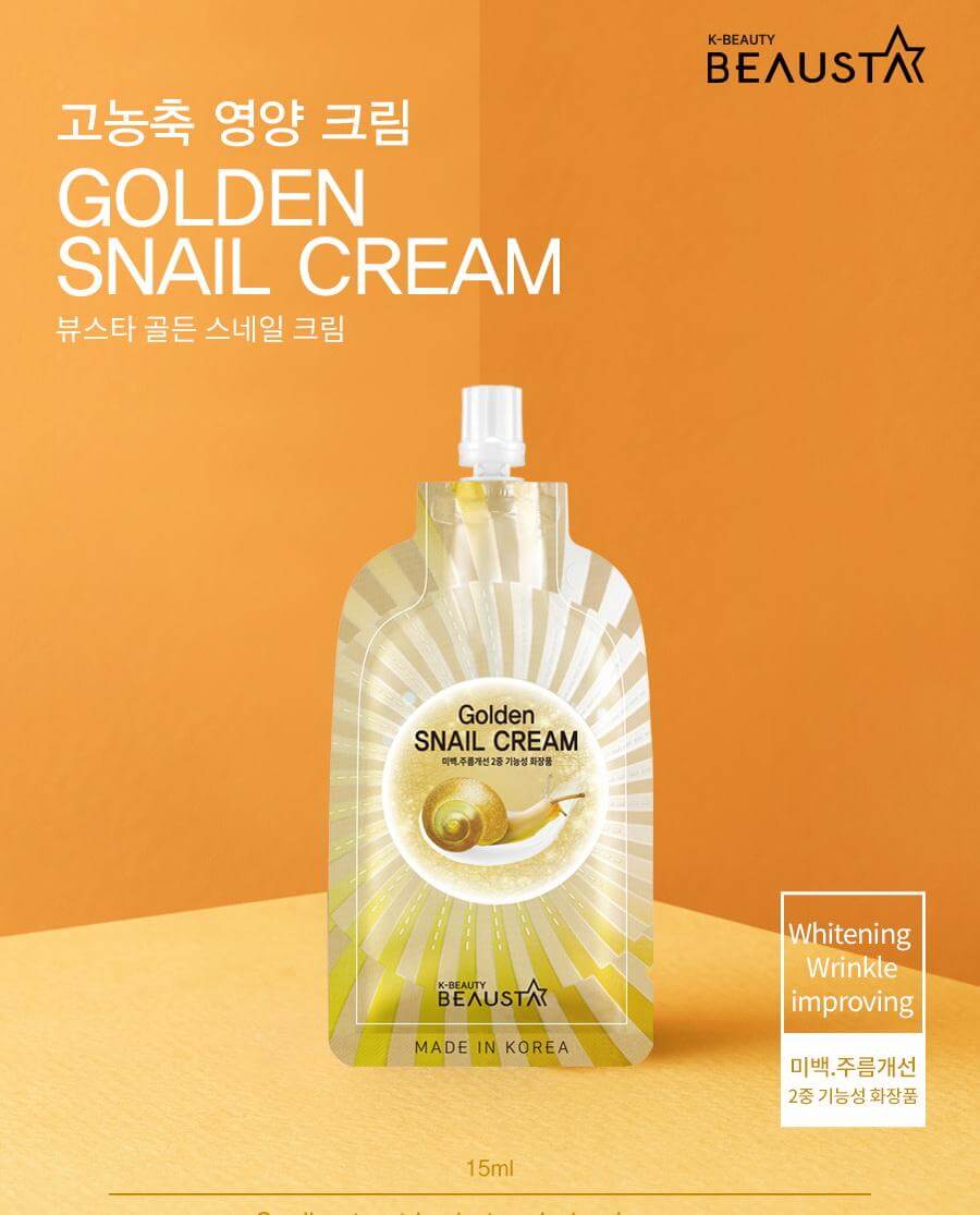 BEAUSTA , BEAUSTA Golden Snail Cream , Golden Snail Cream , Snail Cream ,  Golden Snail  , BEAUSTA Snail Cream 