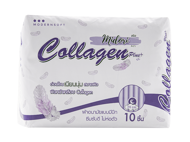 Midori,Midori Collagen Plus Day,Midori Collagen Plus Day ราคา,Midori Collagen Plus Day รีวิว,Midori Collagen Plus Day ผ้าอนามัย,Midori Collagen Plus Day ใช้ดีไหม