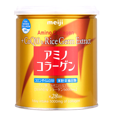 Meiji Amino Collagen Premium 200g คอลลาเจนเปปไทด์ ผลิตจากปลาทะเลที่มีคุณภาพสูงนำเข้าจากญี่ปุ่น