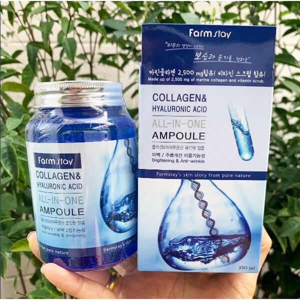 Farm Stay ,  Collagen & Hyaluronic Acid All-In-One , Farm Stay Collagen & Hyaluronic Acid All-In-One Ampoule , Farm Stay Ampoule , เซรั่ม , เซรั่ม Farm Stay