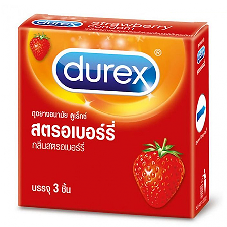 Durex Strawberry Condom 52.5mm
