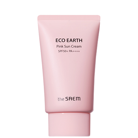 The Saem, Eco Earth Power Pink Sun Cream spf50+ pa++++ 50g, The Saem Eco Earth Power Pink Sun Cream, The Saem Eco Earth Power Pink Sun Cream รีวิว